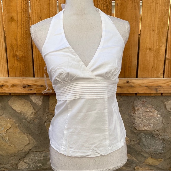 aziz Tops - AZIZ white top open shoulder M L